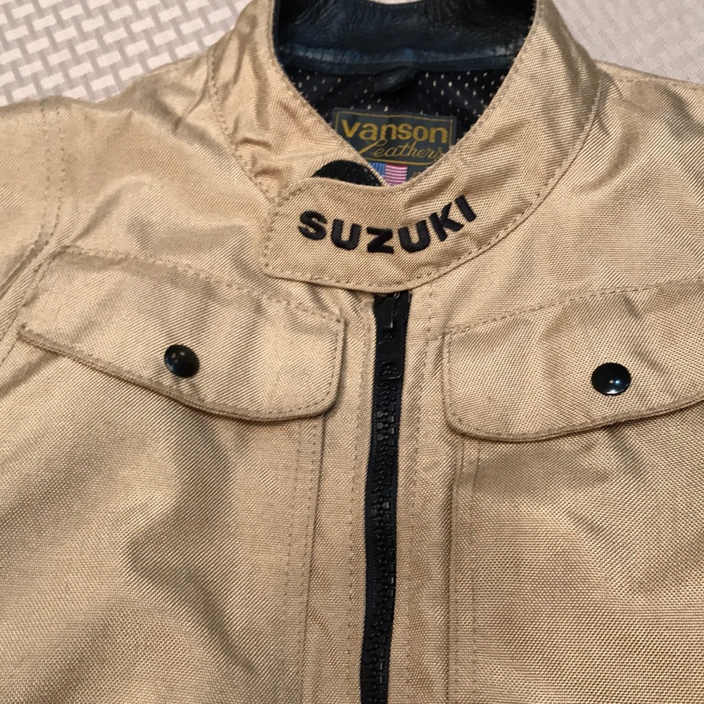Susuki Vanson Leather Motorcycle Jacket